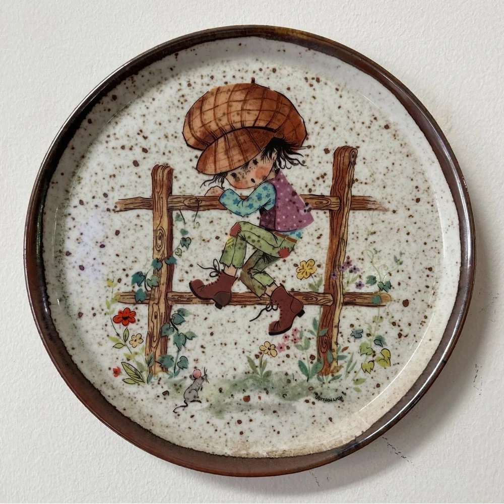 Vintage 70s Gisela Gottschlich Display Plate